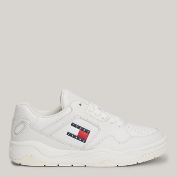 Sneakersy damskie skórzane do kostki Tommy Jeans EN0EN02524-YBL 40 Ecru (8720646924547)