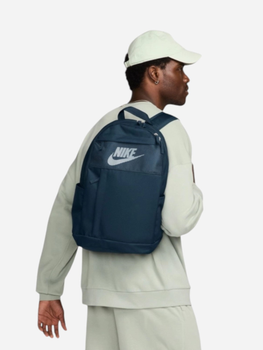 Рюкзак спортивний тканинний 21 л вміщує формат А4 Nike ELMNTL -LBR DD0562-478 Темно-синій (0197598024829)