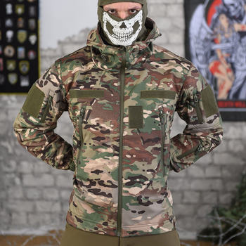 Чоловіча куртка з капюшоном Recruit Softshell мультикам розмір M