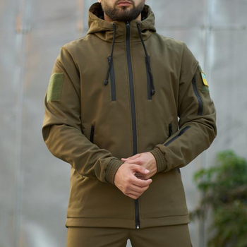 Мужская куртка "Reef" SoftShell на микрофлисе до -10°C койот размер S