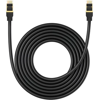 Сетевой кабель Baseus High Speed CAT8 40Gigabit Ethernet Cable (Round Cable) 5m (B0013320A111-05) Cluster Black