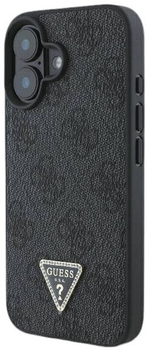 Панель Guess Hardcase New 4G Triangle для Apple iPhone 16 Black (GUHCP16SPG4GPK)