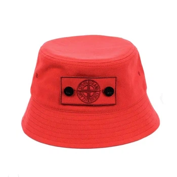 Молодежная панама с патчем Стон Айленд (Stone Island) (One-size) Красный
