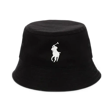 Молодежная панама с вышивкой Поло (Polo) (One-size) Черный