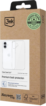 Панель 3MK ClearCase Eco для Apple iPhone 16 Plus Transparent (5903108597067)