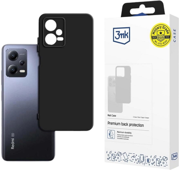 Панель 3MK Matt Case для Xiaomi Redmi Note 12 Pro+ Black (5903108496803)