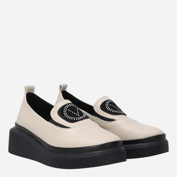 Loafersy damskie skórzane