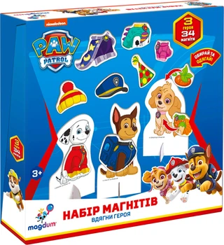 Набір магнітів Magdum Щенячий патруль Вдягни героя (ML4034-13 EN)