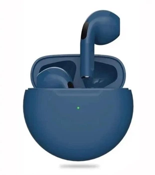 Бездротові Bluetooth навушники TWS Pro 6 сині