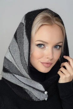 Шапка-капор женская Flirt Холли One Size Черный серебро