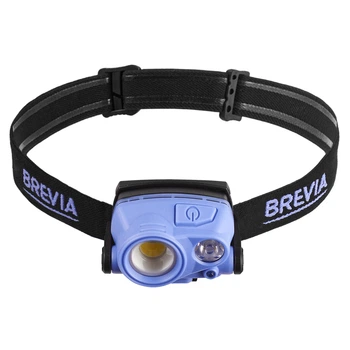 Ліхтар налобний Brevia 400Lm+200Lm, 3W+3W COB, 1200mAh IP65 14100WX1