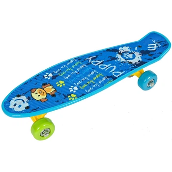Скейт Enero Mini Puppy пластиковый 42см синий (1012773)