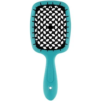 Расческа для волос JANEKE SUPERBRUSH бирюза с черным