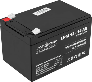 Аккумуляторная батарея LogicPower AGM Extended service life LPM 12V-14Ah (LP4161)