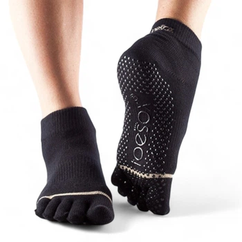 Носки для йоги ToeSox Full Toe Ankle Black, TS-812035024476-XS