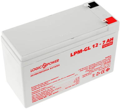 Аккумуляторная батарея LogicPower Гелевая LPM-GL 12V 7Ah (LP6560)