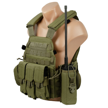 Плитоноска Emerson LBT6094A Plate Carrier с подсумками Оливковый