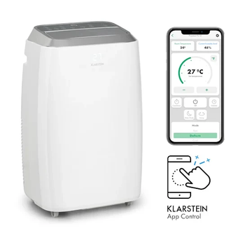 Напольний мобильный фреоновый кондиционер Klarstein Iceblock Prosmart 12 000 БТЕ белый (10034546)