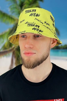 Панама «Вне закона» Braxton желтый + черный 56-60