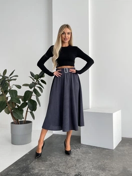 Fashions • Спідниця жіноча Монро Fashions 42-44 графіт (1824-бу)