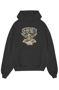Худи мужское оверсайз Serenity 3XL Чёрное