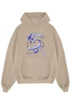 Худі чоловічий оверсайз Scorpion 3XL Бежеве