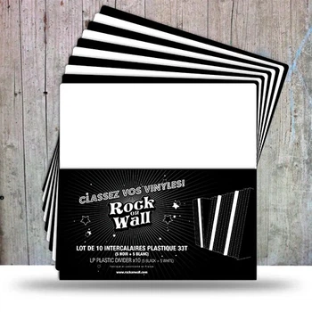 Роздільник для платівок RockOnWall 10 X Plastic Vinyl Divider Includes 5 X Black 5 X White