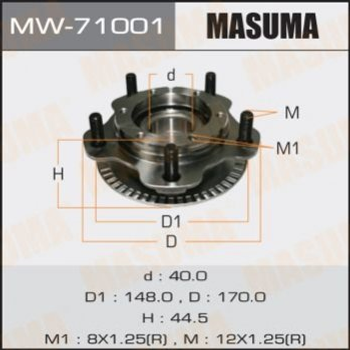 Подшипник ступицы MASUMA MW71001 Suzuki Grand Vitara 4340165D10