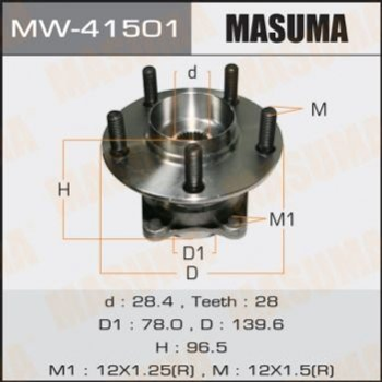 Підшипник маточини MASUMA MW41501 Mazda CX-7 G33S2615XB, C2532615XA, G33S2615X