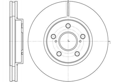 Диски гальмові ROADHOUSE 6862.10 Toyota Previa, Camry; Lexus ES 4351248011, 4351233100