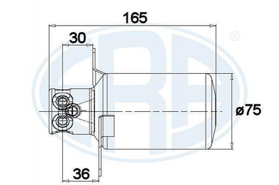 Осушувач ERA 668023 Mercedes C-Class A2028300283, A2028300083, 2028300283