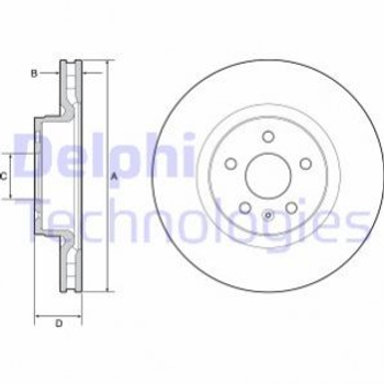 Тормозные диски Delphi BG9220C