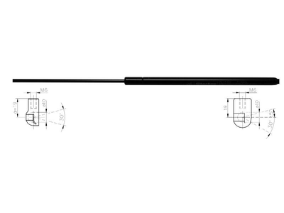 Амортизаторы капота / багажника STARLINE 9070800 Toyota Yaris 6895009110, 6895059066, 6896009120