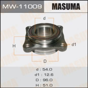 Подшипник ступицы MASUMA MW11009 Toyota Land Cruiser, 4-Runner; Lexus GX 4357060011, 4357060010