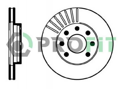 Тормозные диски PROFIT 50100151 Opel Kadett, Astra, Combo, Vectra, Ascona, CORSA; Daewoo Lanos, Nexia; Chevrolet Aveo 569021, 569031, 569054