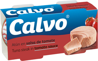 Упаковка тунця Calvo в томатному соусі 80 г х 2 шт (8410090761309)