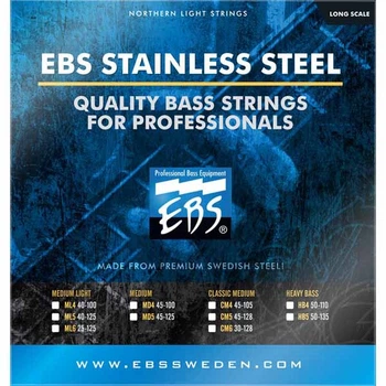 Струни для бас-гітари EBS SS-CM 5-strings (45-128) Stainless Steel (29-3-17-16)
