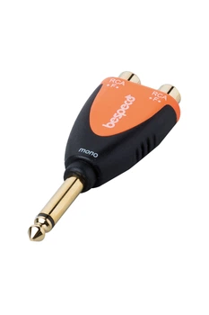 Перехідник 2xRCA to Jack 6.3 Bespeco SLAD365