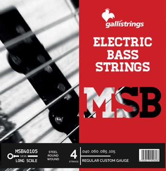 Струні для бас-гітари Gallistrings MSB40105 4 STRINGS REGULAR CUSTOM