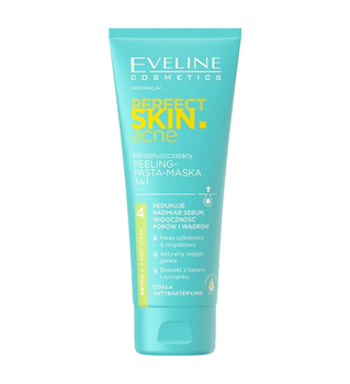 Паста-пілінг для обличча мікровідлущуюча EVELINE PERFECT SKIN ACNE 75 мл. 9716