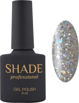 Гель-лак Shade Professional G004 Сріблястий з глітером, 8 мл