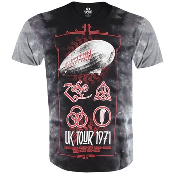 Футболка Liquid Blue Led Zeppelin - UK Tour 1971 (Tie-Dye), Розмір M