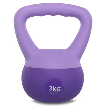 Гиря 3 кг мягкая Zelart SOFT KETTLEBELL фиолетовый FI-0122-3
