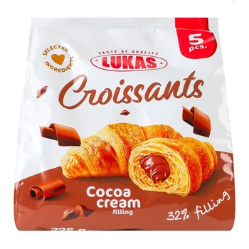 Круассаны с начинкой какао-крем 225 г (4823054613622)