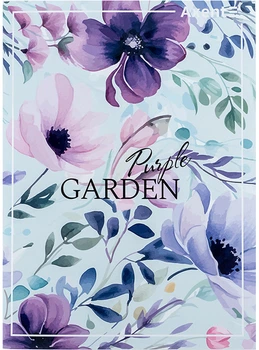 Тетрадь офисная Axent Purple Garden А4 клетка 96 листов (4782-6-A)