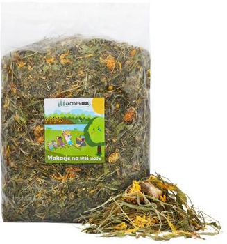  Zbilansowana mieszanka ziół dla gryzoni i królików Factoryherbs Wakacje na wsi 1.5 kg (5908305835929)