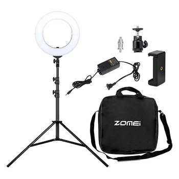 Кольцевая LED лампа 35 см и штатив 1.8М ZM336 |180cm Tripod Stand, Plug Powered, 3200-5600K|