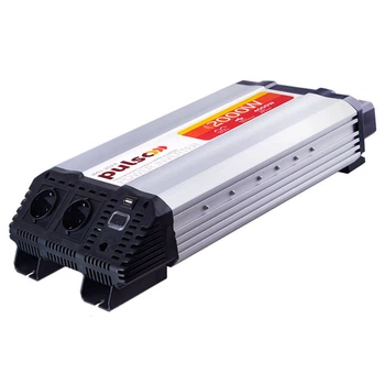 Преобразователь напряжения (инвертор) Pulso IMU-2024 24V-220V/2000W/USB-5VDC2.0A/мод.синус/клеммы