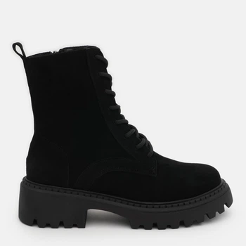 Женские демисезонные берцы замшевые высокие Ashoes Берцы зашма 39 25 см Черные (ROZ6501004994)