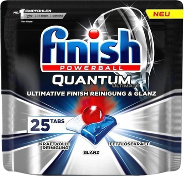 Таблетки для посудомийних машин Finish Powerball Quantum Ultimate 25 шт (4002448143055)